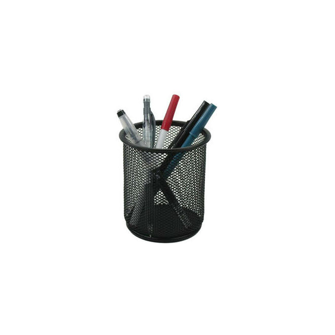 Winnable n 965 12221 Desk Organizers Winnable Mesh Pencil Cup Enamel Wire Mesh Black