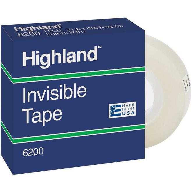 3M n 995 6200 18BXD Adhesives Tapes and Dispenser 3M Highland Invisible Adhesive Tape Multi sized