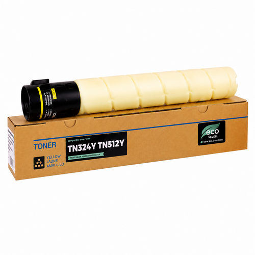 Konica Minolta A33K232 Bizhub C454 Konica Minolta A33K232 Compatible Yellow Toner Cartridge TN512Y