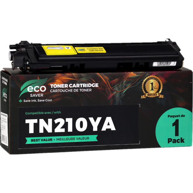 TN210Y WhiteBox DCP 9010CN Brother TN 210 New Compatible Yellow Toner Cartridge Economical White Box