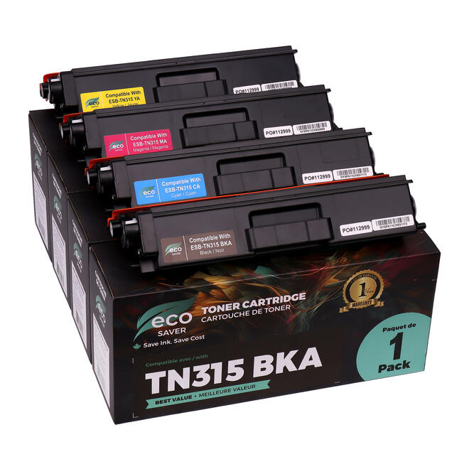 EcoBox TN315 Combo Set EcoBox HL 4150CDN Brother TN315 Compatible Toner Cartridge Combo High Yield BK C M Y Economical Box
