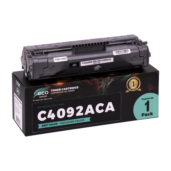 EcoBox C4092AC EcoBox LaserJet 1100 Compatible HP 92A C4092A Black Toner Cartridge Economical Box