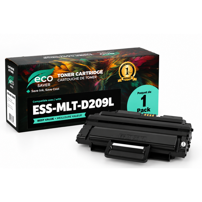 EcoBox MLT D209L C EcoBox ML 2855ND Samsung MLT D209L Compatible Black Toner Cartridge High Yield Economical Box