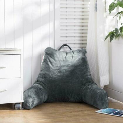 Coussin lombaire de lecture en mousse à mémoire de forme, gris - PrimeCables®