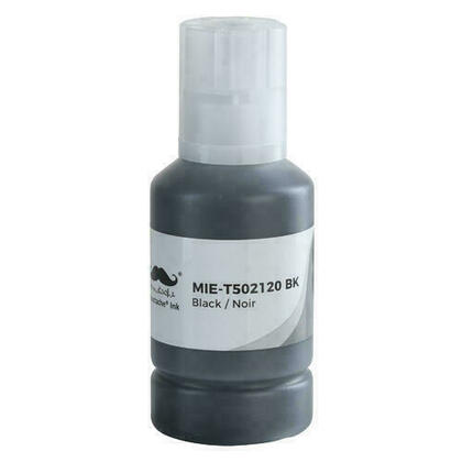 Bouteille d’encre compatible T502120-S BK pour imprimantes Epson® EcoTank  – Moustache