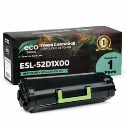 EcoBox 52D1X00 EcoBox MS811dtn Lexmark 521X 52D1X00 Remanufactured Black Toner Cartridge High Yield Economical Box