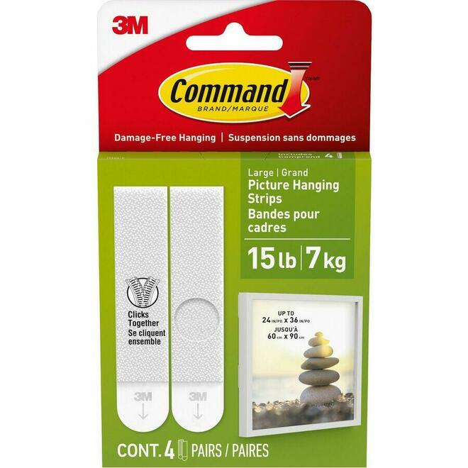 3M MMM1720 VELCRO MOUNTING ADHESIVES Command Medium Picture Hanging Strips