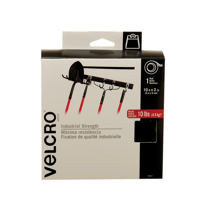 Velcro n 951 90943C Velcro Mounting Adhesives Velcro Industrial Adhesive Tape 10 x 2 Black Holds 10 lbs 4 5Kg