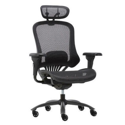Chaise de bureau ergonomique de luxe avec appui-tête - Moustache®