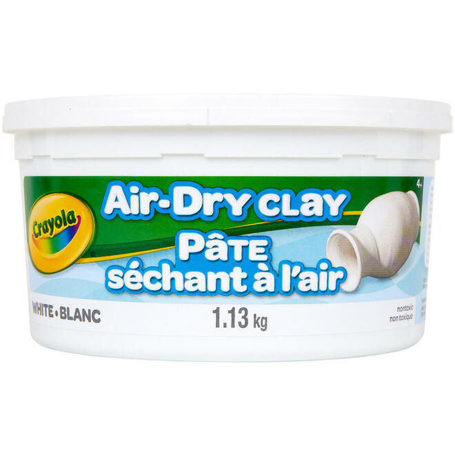 Crayola 145 57 5051 Modeling Clays and Accessories Crayola Air Dry Clay White 1 13 KG