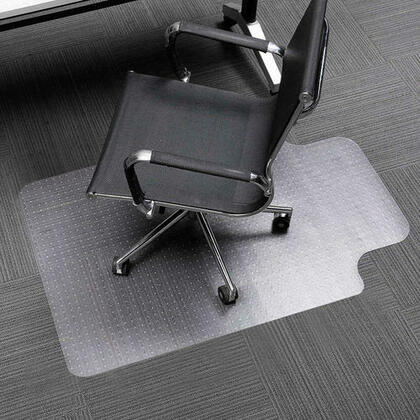Tapis de chaise Traditionnel avec rebord pour tapis, fond à pointes, PVC - Moustache®