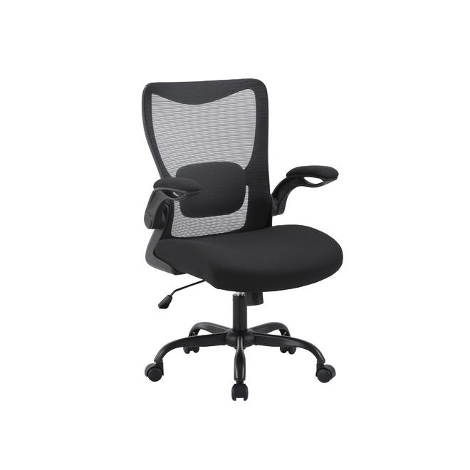 Moustache MOFC MC 1098C deals centre Mesh Office Chair with Waterfall Cushioned Seat Flip Up Arms Black Moustache