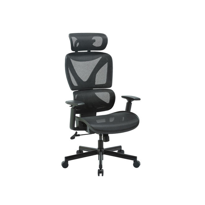 Moustache MOFC MC 1094E Ergonomics Chair Ergonomic Mesh Office Chair with Auto Balance Segmented Backrest Black Moustache
