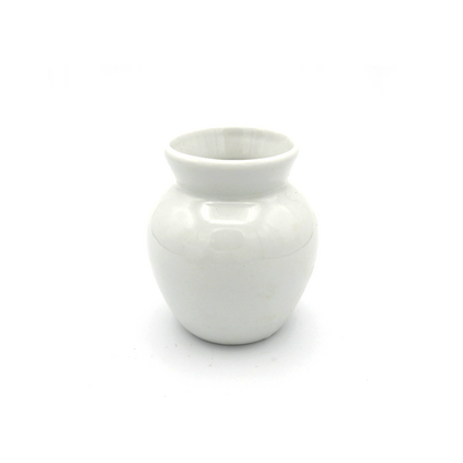 Porte-pinceaux en porcelaine blanc pur, organisateur en céramique émaillée à la main