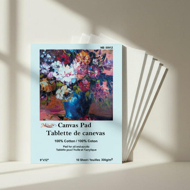 Nobel NB 50912 Sketching Drafting Art Paper Nobel 100 Cotton Canvas Pad 9 x12 300gsm 10 sheets