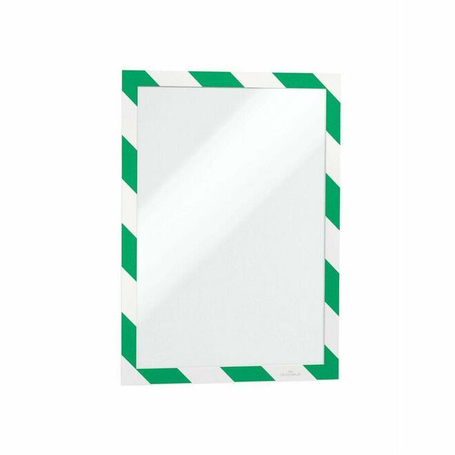 Durable 4770130 Sign Holders Display DURABLE DURAFRAME Security Self Adhesive Magnetic Frame Letter 8 1 2 x 11 Yellow Black 2