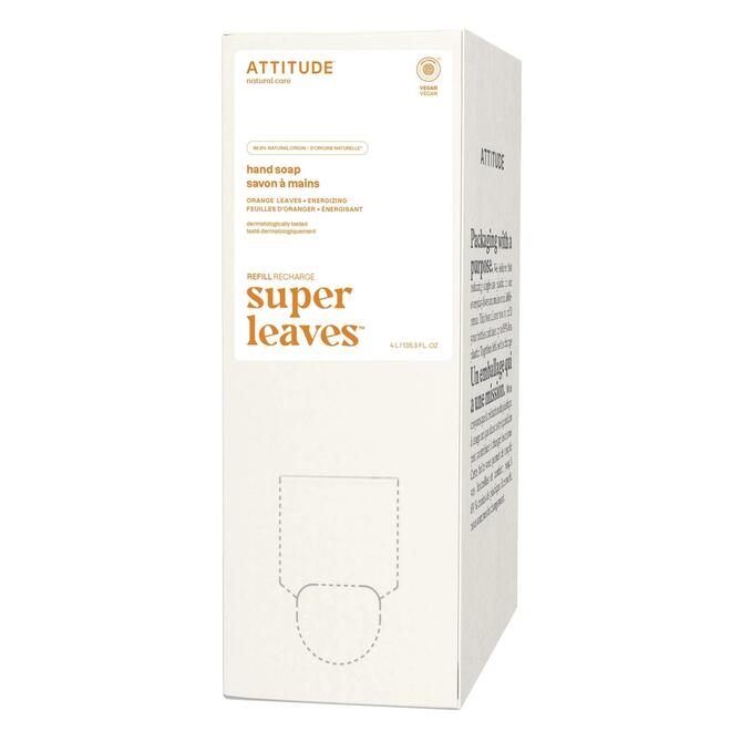 attitude LVTH 84098 2 Body Wash Super Leaves Hypoallergenic Hand Soap 4L Orange ATTITUDE