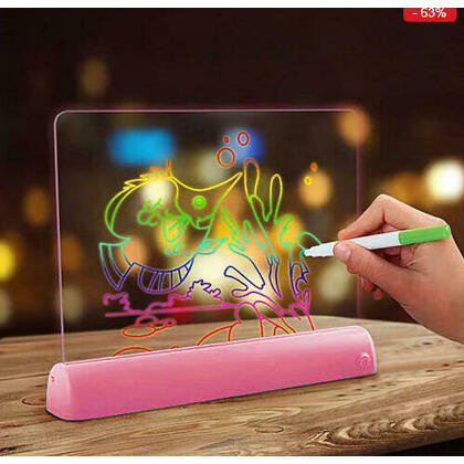 Planche de dessin magique 3D Magic Color Lighting Up Doodle - Magic Pad