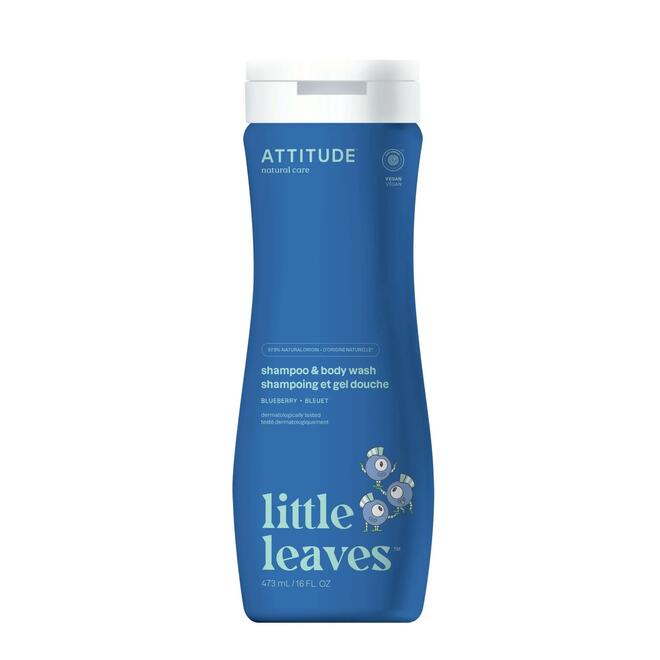attitude LVTH 11016 Attitude Little Leaves Kids Shampoo and Body Wash 2 in 1 Extra Gentle On Sensitive Skin ATTITUDE