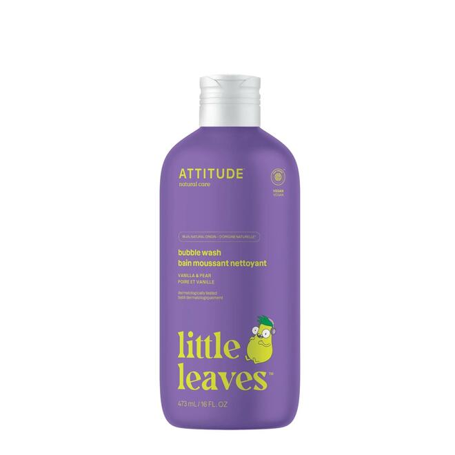 attitude LVTH 18312 All Baby Supplies ATTITUDE Baby Bubble Bath EWG Safe Formula Cruelty Free Vegan Pear Nectar 473ML