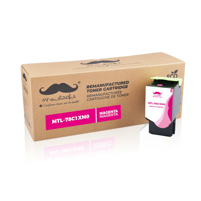 No Brand Lexmark 78C1XM0 M CX421adn Lexmark 78C1XM0 Compatible Magenta Toner Cartridge Extra High Yield