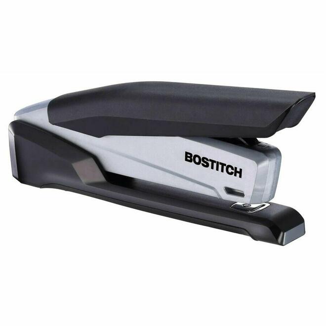 BOSTITCH 007 1100 Staplers Staple Removers Bostitch 1000 Stapler Spring mechanism Capacity of 210 standard staples Gray Black