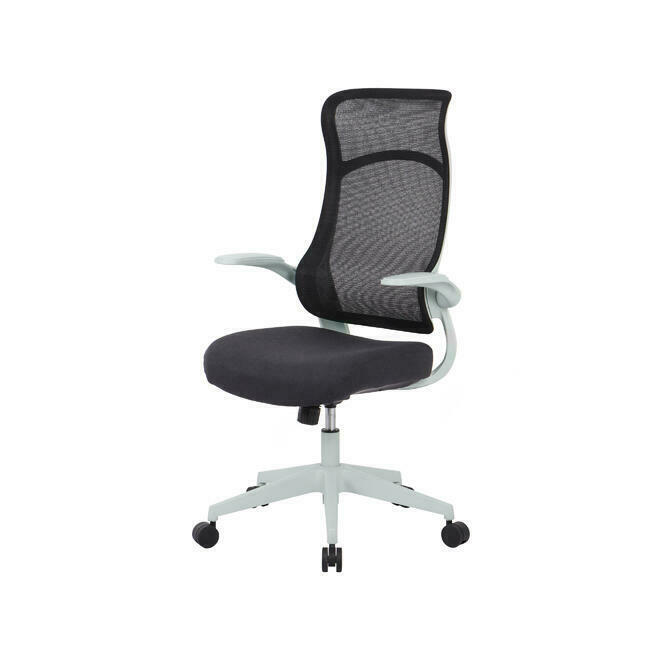 Moustache MOFC HLC 3688 BK Office Chairs High Back Mesh Office Chair Flip Up Arms Black Moustache