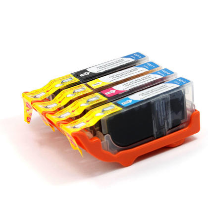 Canon CLI-221 Compatible Ink Cartridge Combo BK/C/M/Y - Economical Box
