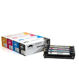 Moustache CB540A CB541A CB542A CB543A Combo Color LaserJet CP1210 Remanufactured HP 125A CB540A CB541A CB542A CB543A Toner Ca