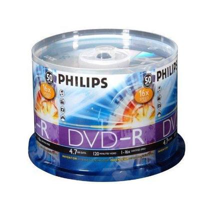 Philips 16x (Premium) DVD-R 4.7GB  ( Packet De 50 )