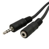 PrimeCables Cab Audio Ex MF 6ft 3 5mm 2 5mm Audio Cables 3 5mm Stereo Plug Jack M F Extension Cable 6ft PrimeCables
