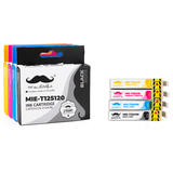 Moustache T125 Value Pack Stylus NX125 Epson 125 T125 Compatible Ink Cartridge Combo BK C M Y Moustache