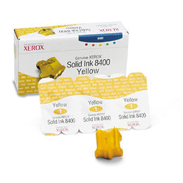 Xerox 108R00607 OEM Phaser 8400 Printer Xerox 108R00607 Original Yellow Ink Sticks 3 sticks