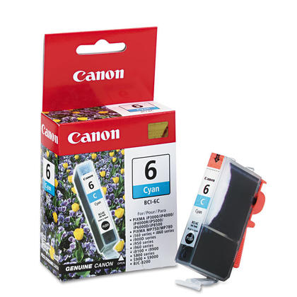 Canon BCI-6C Original Cyan Ink Cartridge (4706A003)