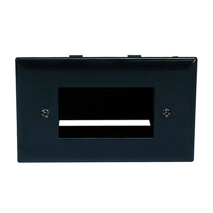 Easy Mount Low Voltage Cable Recessed Wall Plate, Black - Monoprice®