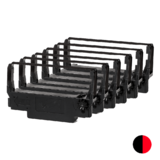 ERC30BR TM 200 UB Prep Printer Epson ERC 30 New Compatible Black Red Ribbon 6 pack