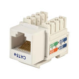 PrimeCables Cab 5376 Cat5e RJ 45 Jacks Cat5E Punch Down Keystone Jack White PrimeCables