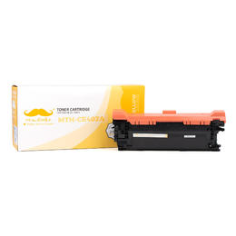 Moustache CE402A 507A LaserJet Enterprise 500 Color M551n Compatible HP 507A CE402A Yellow Toner Cartridge Moustache
