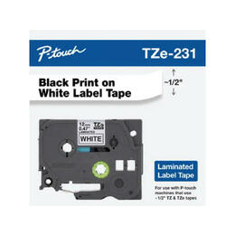 Brother Label Printer TZe231 OEM Label Printer Tapes Brother TZe 231 Original Label Tape 12mm 0 47 Black on White