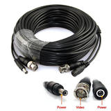 Other Brands Sec Cab 30F RCA BNC 13W3 Video Cables 30ft Cable for Security Camera W BNC power connector