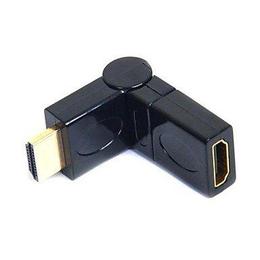 PrimeCables Cab 7702 VGA DVI HDMI Adapters HDMI Port Saver Adapter Male to Female 360 Degree Swiveling Type PrimeCables