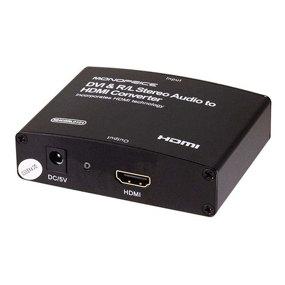 DVI & R/L Stereo Audio to HDMI Converter Monoprice®