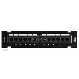Monoprice Canada Cab 7304 Patch Panels not display in front office Cat6 Mini Patch Panel 110 Type 12 Port 568A B Compatible