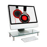 Monoprice Canada Cab 9434 Monitor Desk Mounts Workstream by Monoprice Multi Media Desktop Monitor Stand 22 inch x 9 5 inch
