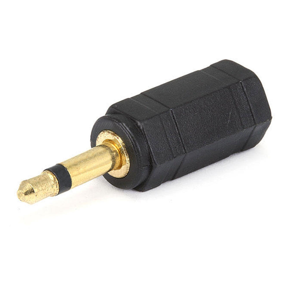 3.5mm TS Mono Plug to 3.5mm TRS Stereo Jack Adapter, Gold Plated