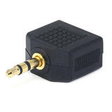 Monoprice Canada Cab 7204 Audio Adapters 3 5mm TRS Stereo Plug to 2x 3 5mm TRS Stereo Jack Splitter Adapter Gold Plated Monop