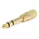 Monoprice Canada Cab 7169 Audio Adapters Metal 6 35mm 1 4in TRS Stereo Plug to 3 5mm TRS Stereo Jack Adapter Gold Plated Mono