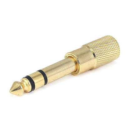 Fiche stéréo en métal 1 / 4po (6.35mm) TRS vers adaptateur jack 3,5mm TS mono - Monoprice®