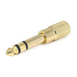 Monoprice Canada Cab 7168 Audio Adapters Metal 6 35mm 1 4 Inch Stereo Plug to 3 5mm Mono Jack Adaptor Gold Plated Monoprice
