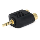 PrimeCables Cab 7189 Audio Adapters 3 5mm TRS Stereo Plug to 2x RCA Jack Splitter Adapter Gold Plated PrimeCables